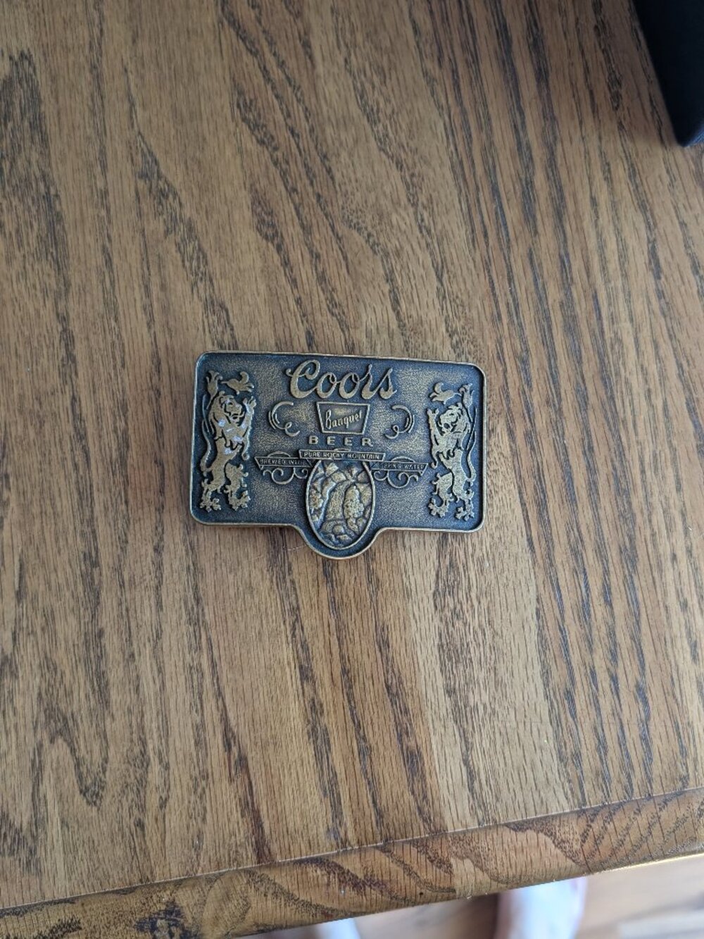 Coors Brass Belt Buckle